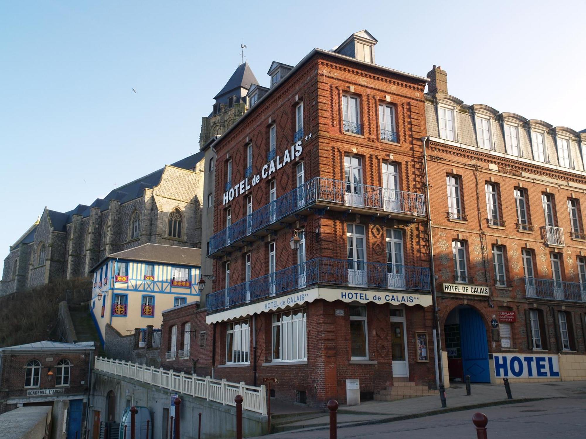 Hotel De Calais Le Tréport Exterior foto